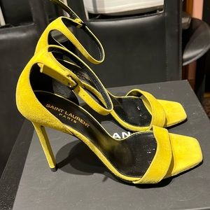 Saint Laurent suede heels